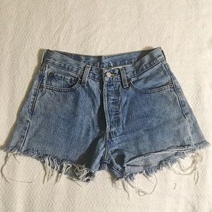 Levi’s High Waisted Denim Shorts